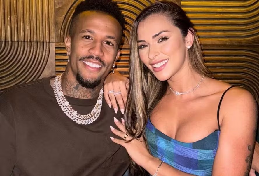 Éder Militão e Tainá Castro estão casados e jovem vai com os filhos para Espanha