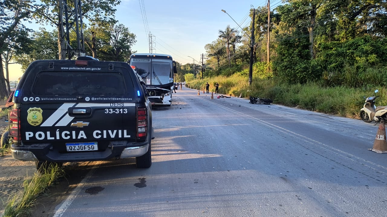 Motociclista de app morre ao colidir de frente com rota no Distrito Industrial