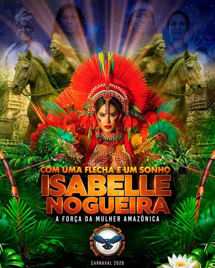 Escola de Samba homenageará Isabelle Nogueira no Carnaval 2026