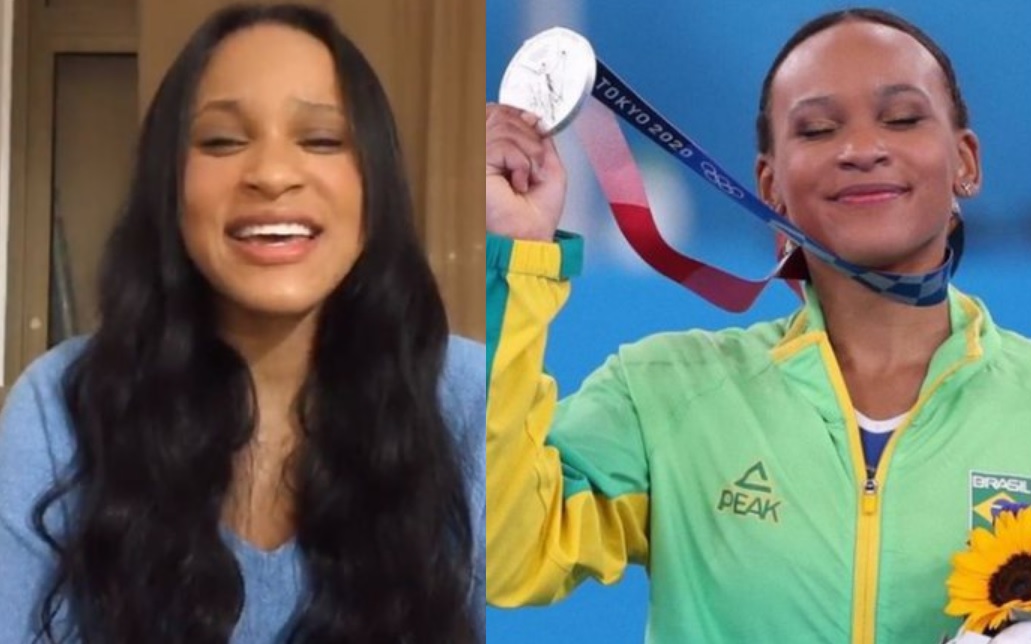 Medalhista olímpica Rebeca Andrade solta vozeirão e encanta fãs; assista