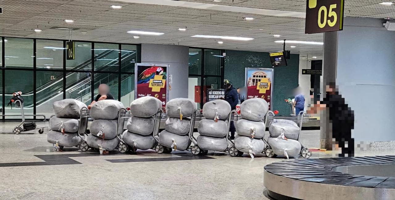 Operação apreende mais de 20 toneladas de produtos ilegais no aeroporto de Manaus