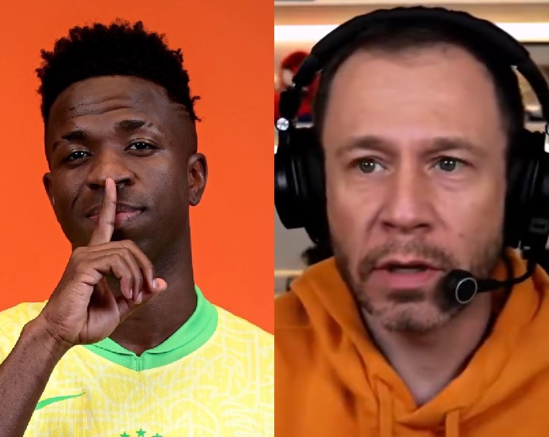 Vini Jr. detona Tiago Leifert ao rebater crítica sobre atuação na seleção: 'poucas pessoas assistem ele'