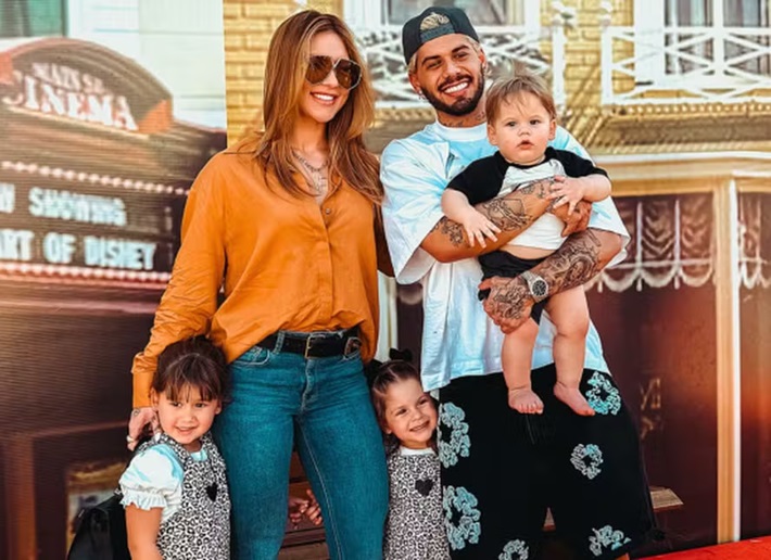 Virgína e Zé Felipe interagem após passarem dia juntos com filhos e empolgam fãs