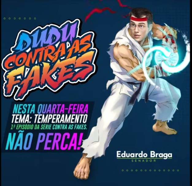 Eduardo Braga lança nas redes sociais dois quadros para combater notícias falsas