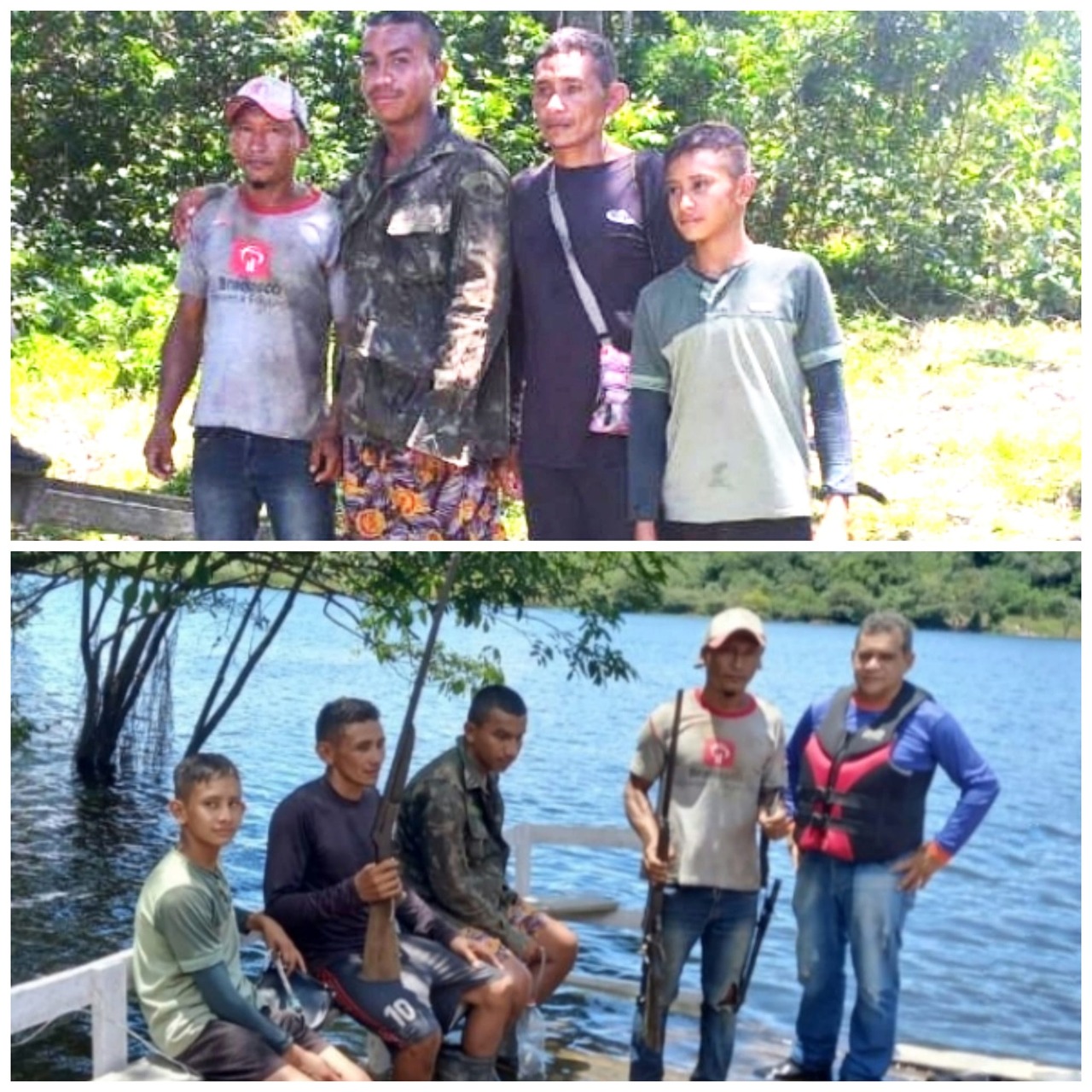 Sobrevivendo apenas com água, grupo é encontrado após ficar 4 dias desaparecido em mata no Amazonas