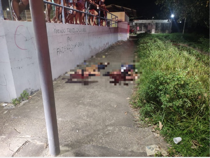 Dupla é colocada de joelhos e executada com tiros na cabeça em Manaus