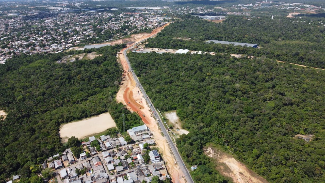 Obra do Anel Viário Sul de Manaus está 72% concluída