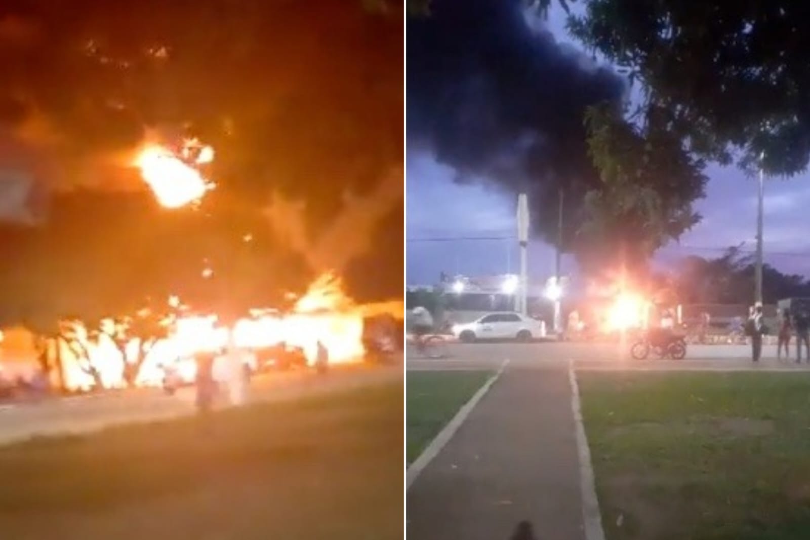 Caminhão-tanque explode em posto de combustível e é consumido por fogo no Pará; vídeos