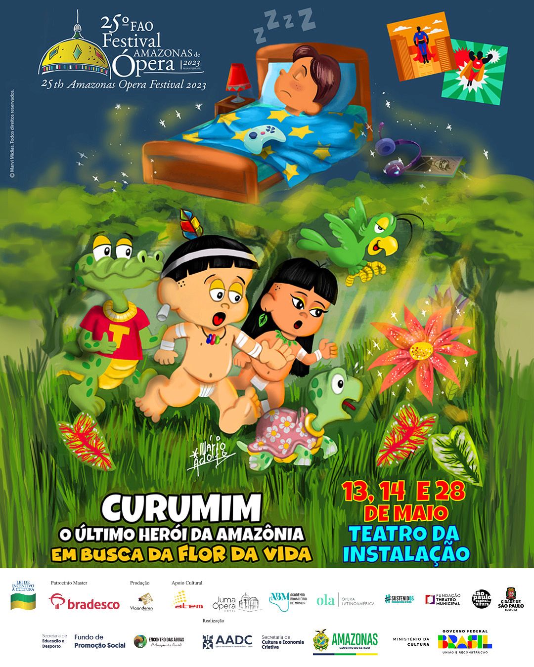 Curumim sai dos quadrinhos e ganha musical no Festival Amazonas de Ópera