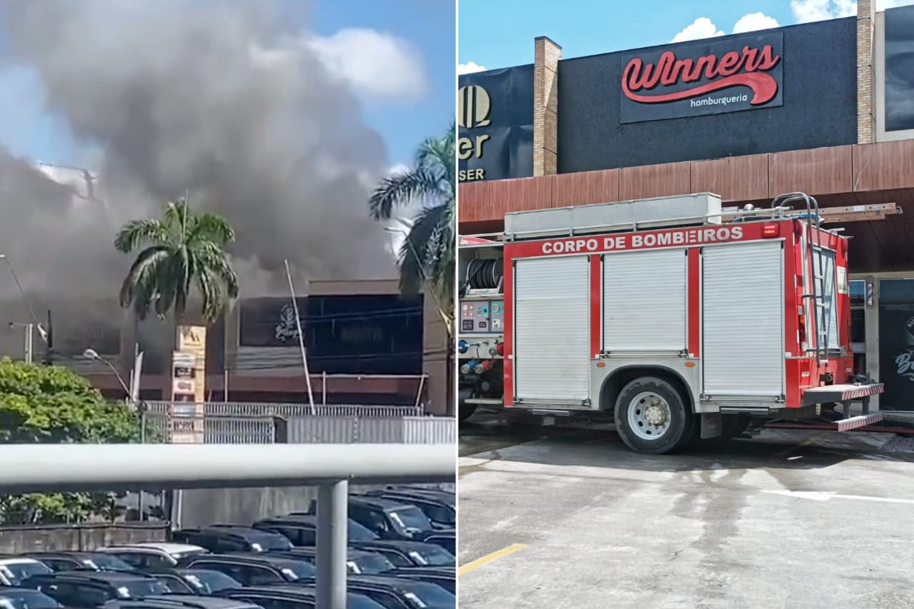 Estabelecimentos atingidos por incêndio em hamburgueria de Manaus têm perda total