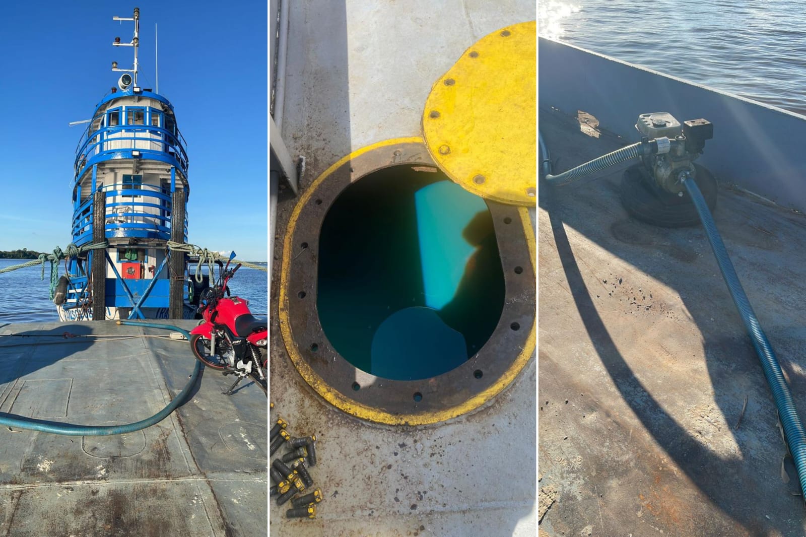 Piratas do rio rendem tripulação e roubam R$ 1,5 milhão em combustível no Amazonas