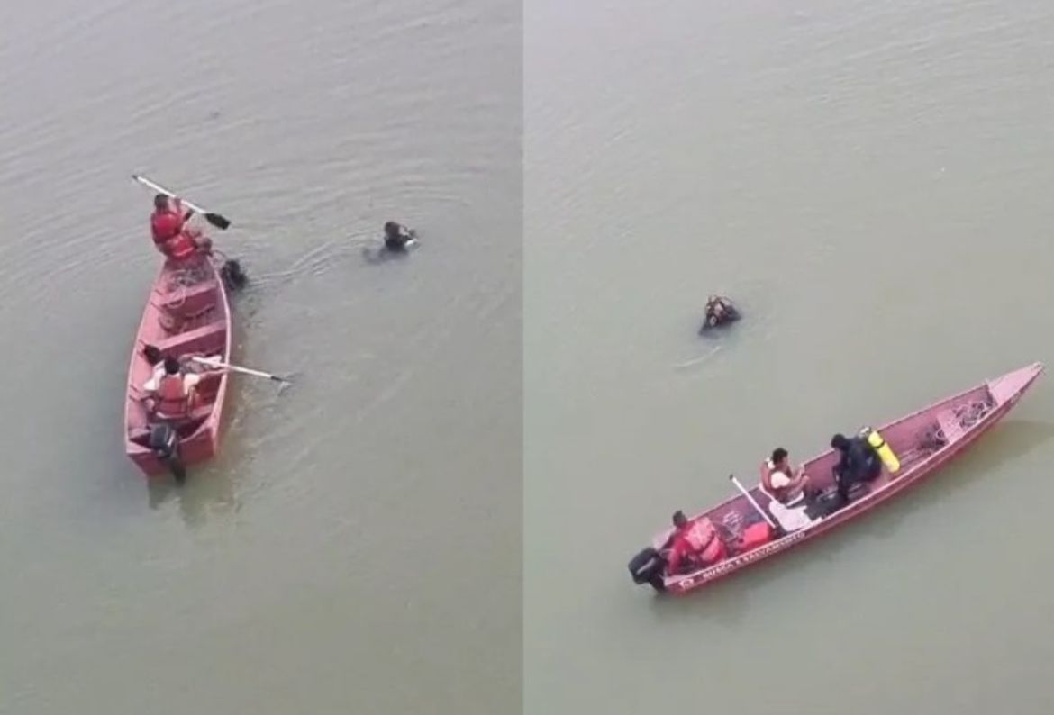 Jovem desaparece ao tentar atravessar rio nadando