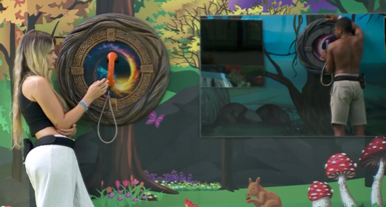 Yasmin e Davi fazem 'plantão' no Big Fone, que tocará hoje e vai emparedar participante