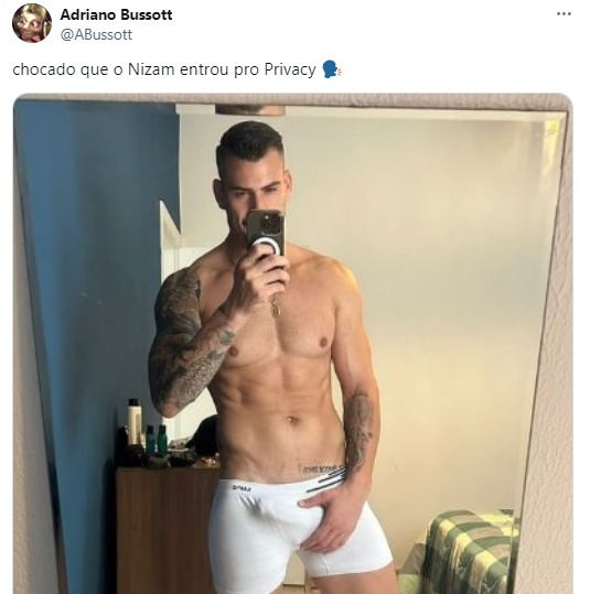 Ex-BBB Nizam estreia em plataforma de conteúdo adulto: 'tenho vários fetiches'