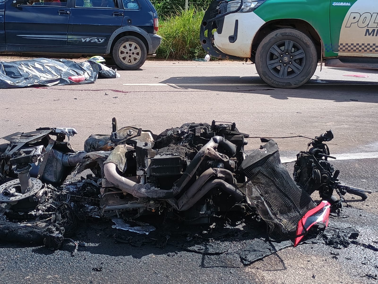 Motociclista morre em grave acidente com carro na AM-070