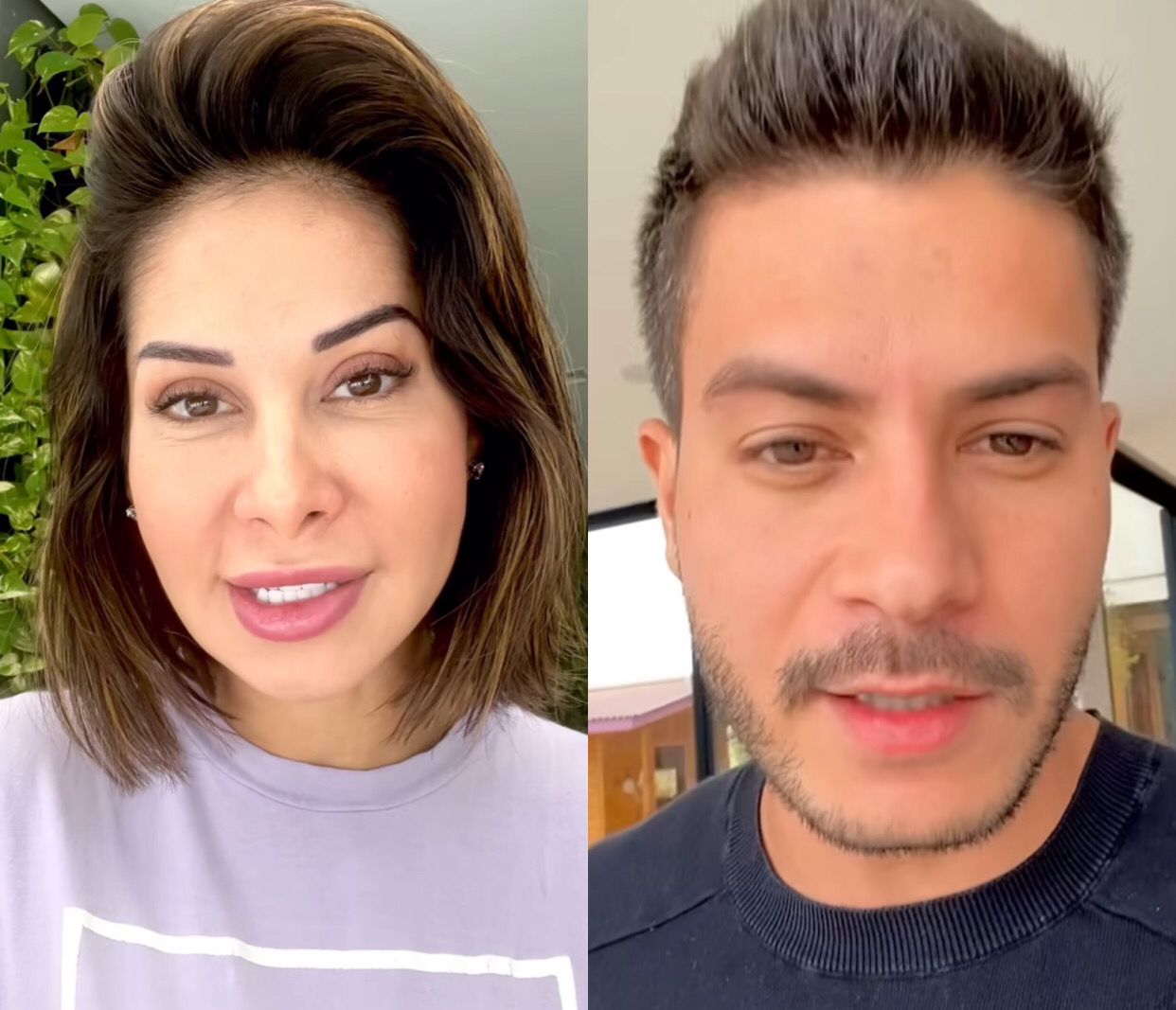 Maíra Cardi culpa Arthur Aguiar pelo comportamento da filha, e ele rebate: 'não falo sobre dinheiro'