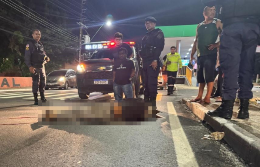 Idoso morre atropelado por motociclista na Constantino Nery