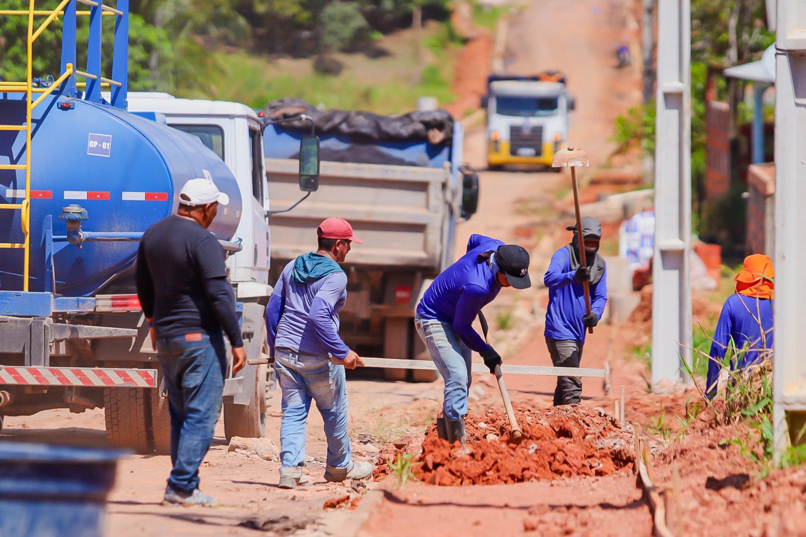 Bairro São Sebastião é o primeiro a receber novo pacote de infraestrutura em Coari