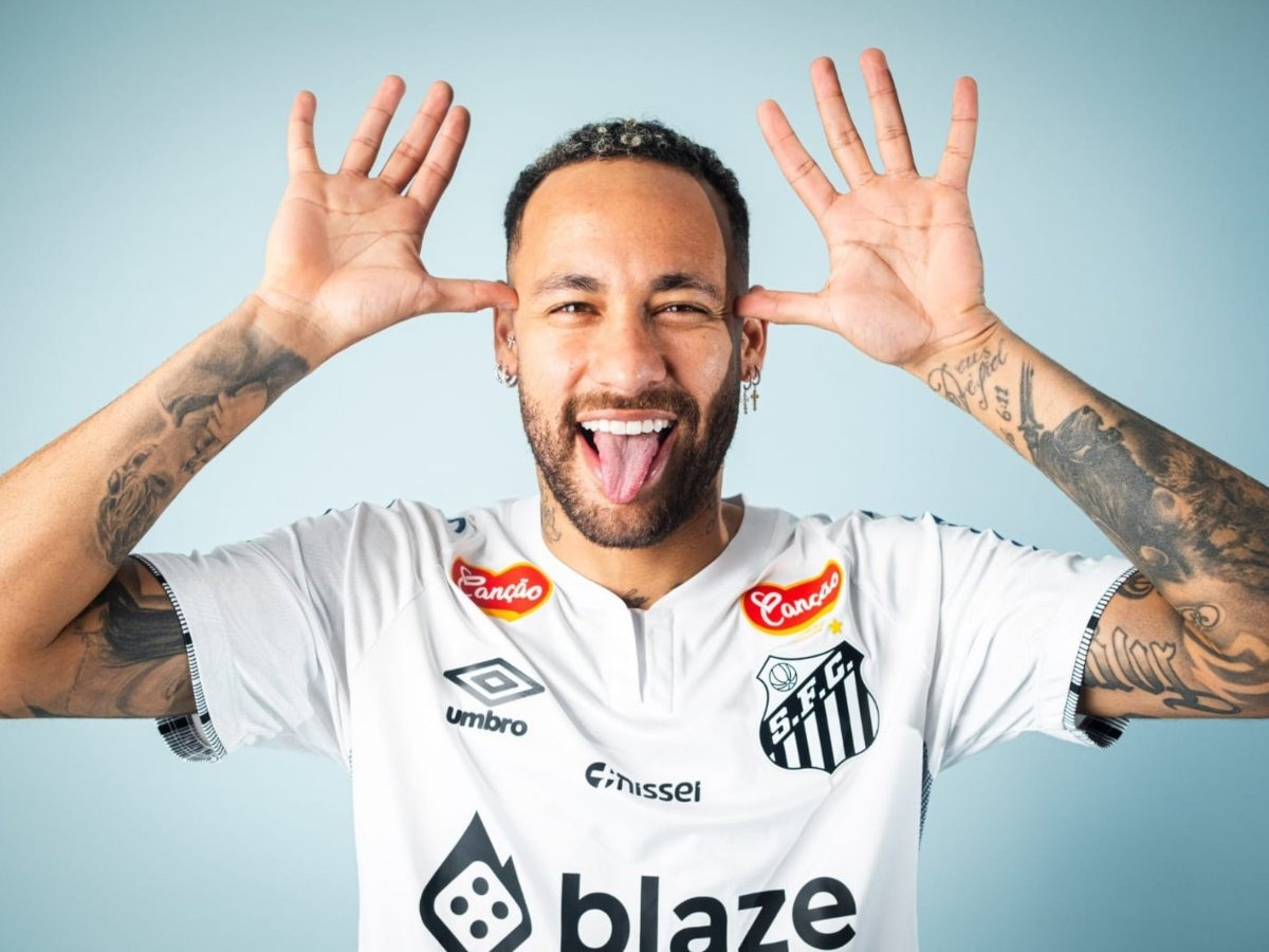 Neymar renova com o Santos até 2026