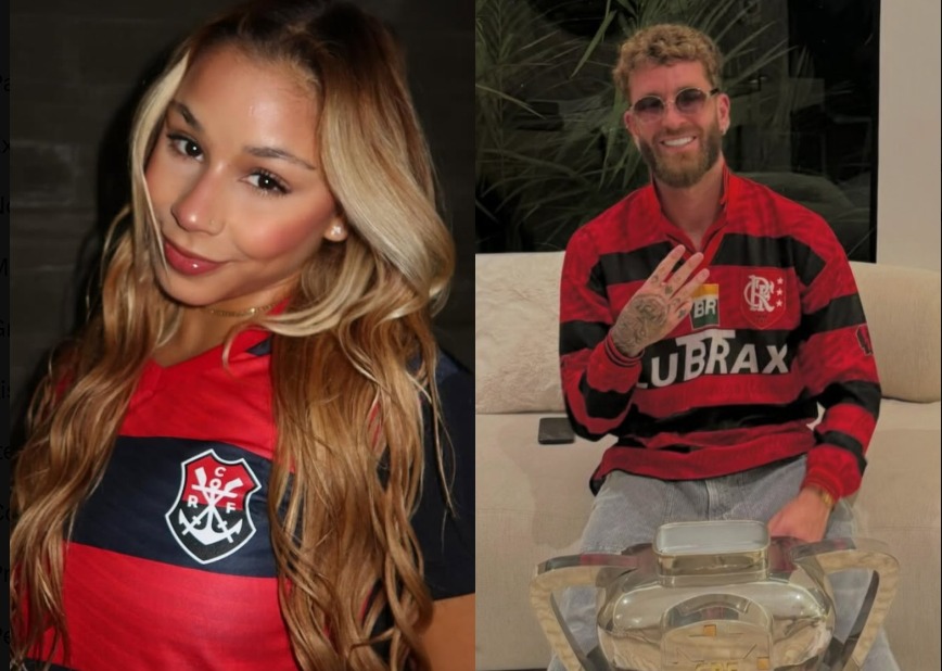 Léo Pereira deixa festa com Flávia Saraiva em meio a rumores de reconciliação com Karoline Lima 