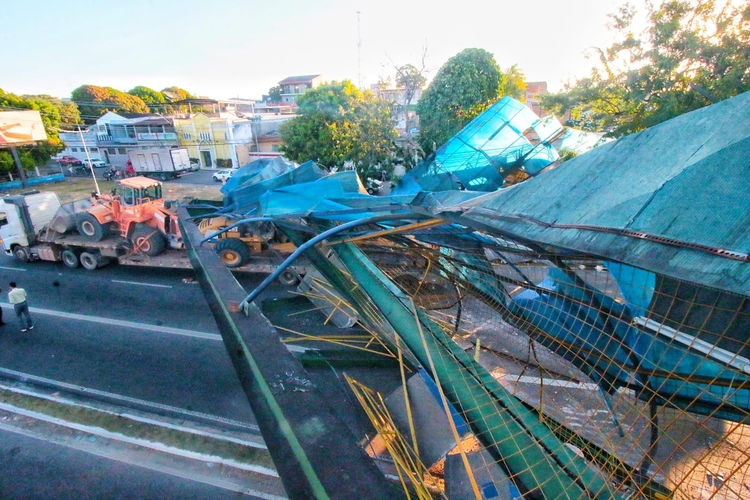 Prefeitura anuncia retomada da construção de passarela na Av. Torquato Tapajós