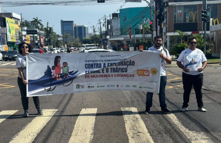 Iacas realiza campanha contra a exploração sexual contra mulheres e crianças em Manaus