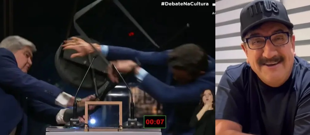 Ratinho convida Datena e Marçal para brigarem em seu programa após cadeirada