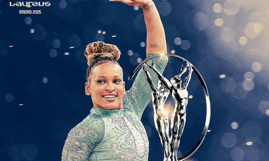 Rebeca Andrade conquista prêmio Laureus, o Oscar do Esporte