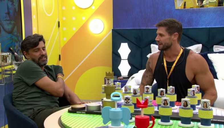 Jonas e Cowboy avaliam rivais para indicação ao paredão da semana