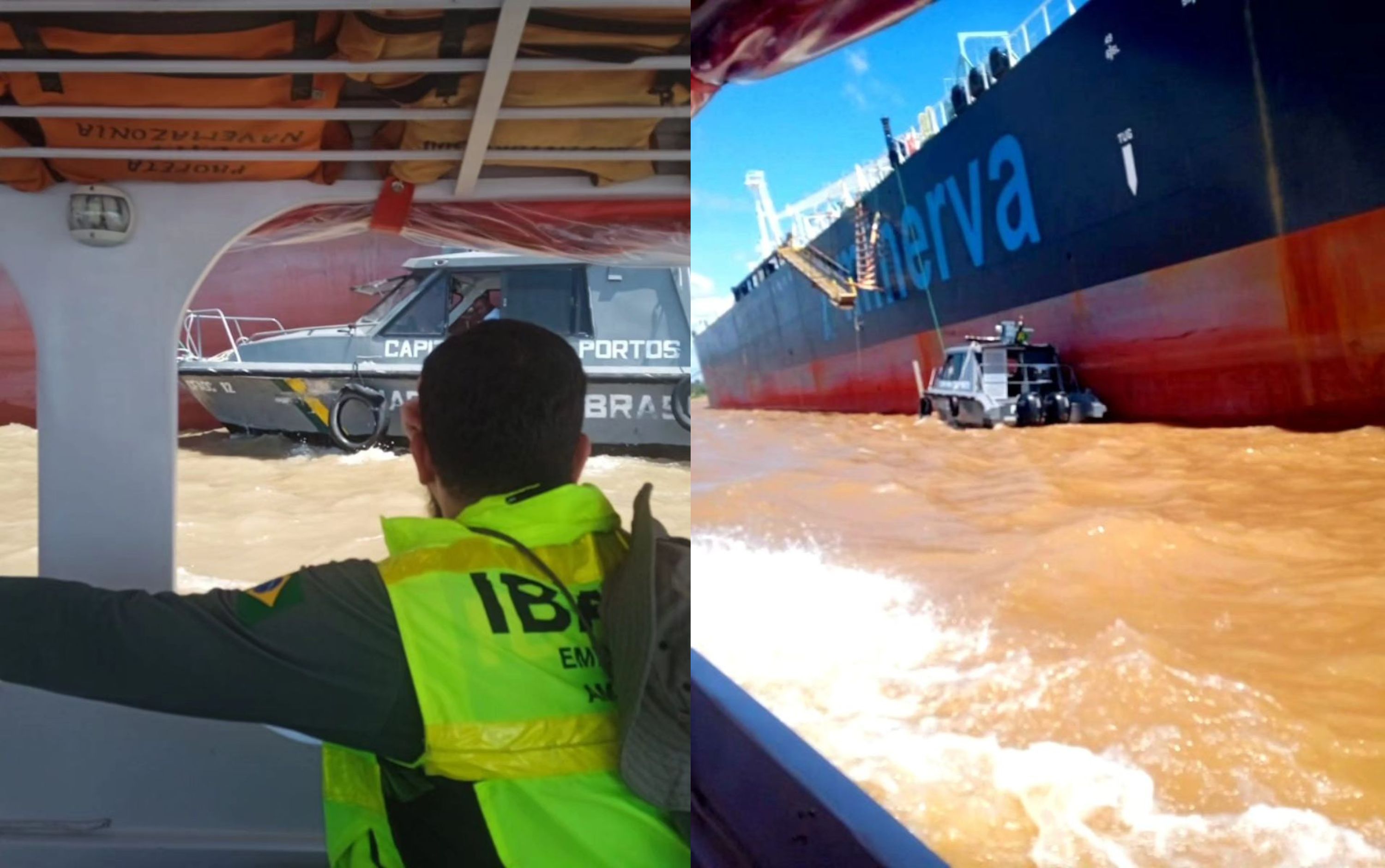 Refinaria é notificada pelo Ibama após navio com carga de combustível tombar em rio do Amazonas