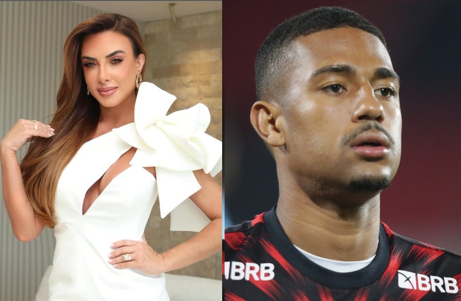 Nicole Bahls estaria vivendo affair com jogador do Flamengo 15 anos mais novo
