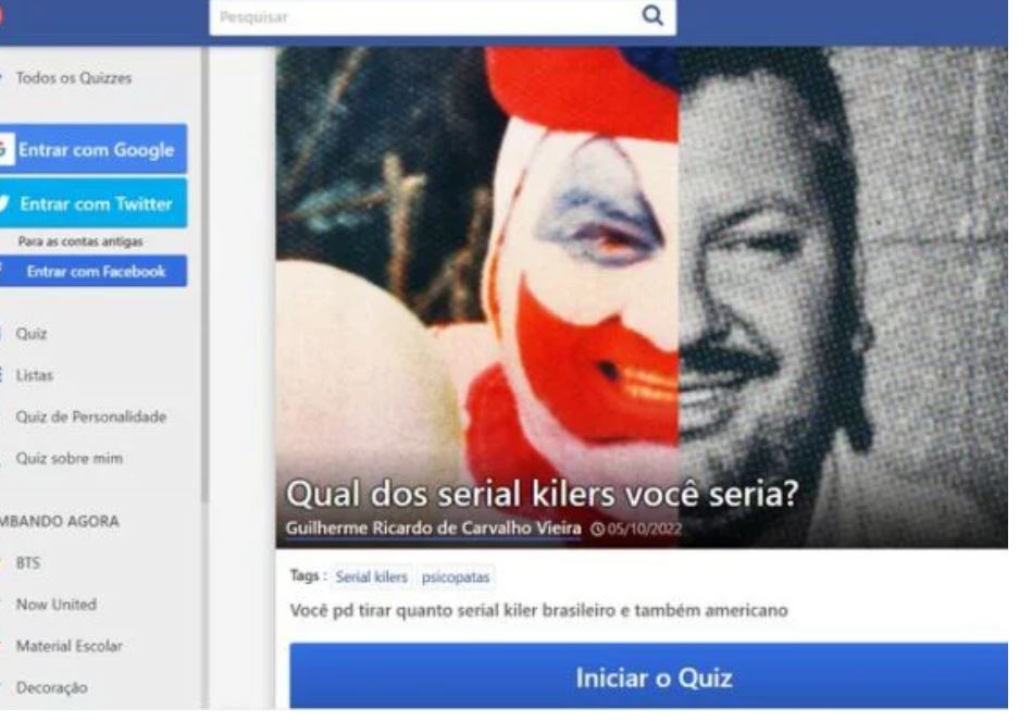 Aluno que atacou escola fez quiz sobre assassinos e formas de matar: "Estupraria e mataria"