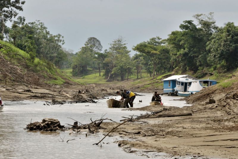 Repiquete: Rio Negro já secou 18 centímetros esse mês após leve subida das águas
