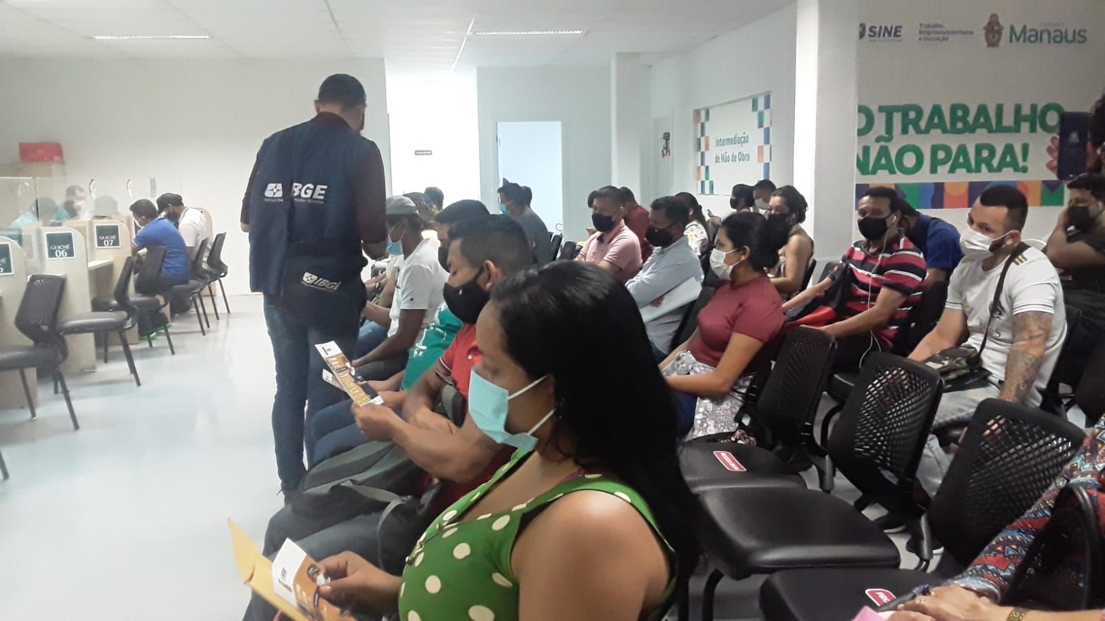 Postos do Sine Manaus são disponibilizados para inscrição em processo seletivo do IBGE