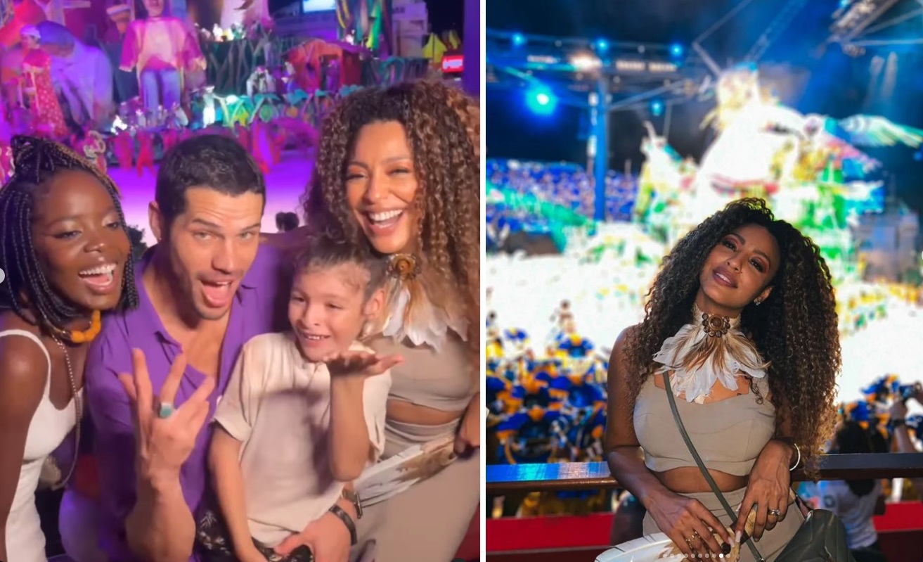 Atores de ‘Vai na Fé’ Clara Moneke, José Loreto e Sheron Menezzes curtem 2ª noite do Festival de Parintins