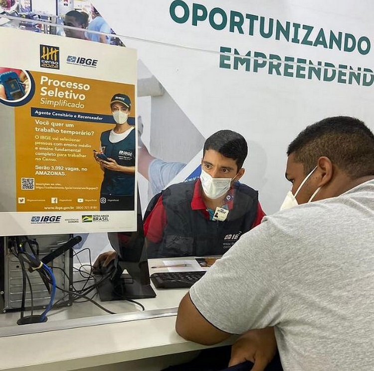 Interessados em concurso do IBGE podem se inscrever em postos do Sine Manaus