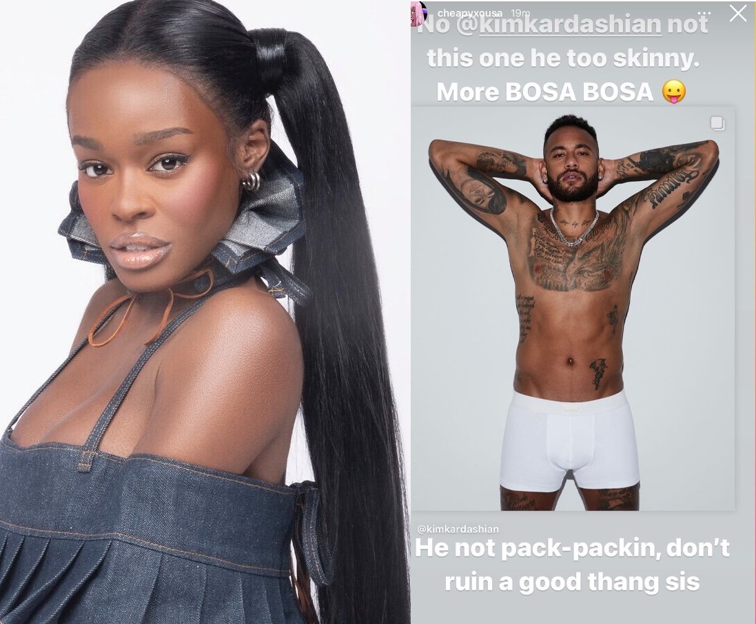 Azealia Banks detona Neymar em campanha de cueca de Kim Kardashian: ‘não tem mala grande'