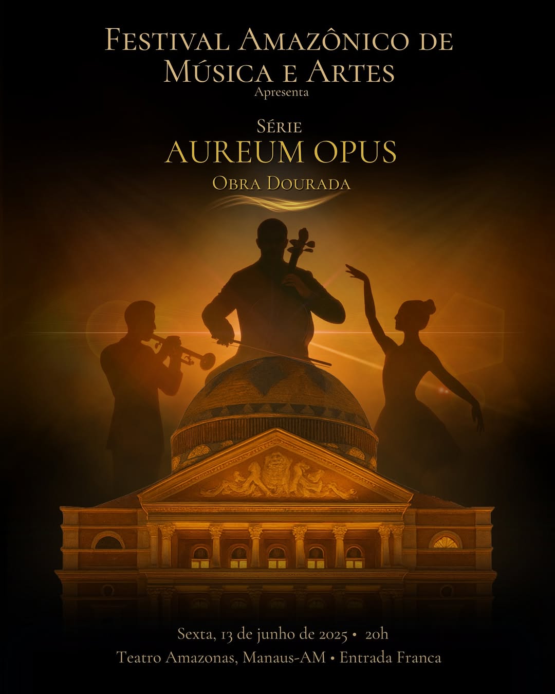 Concerto “Aureum Opus” estreia no Teatro Amazonas com entrada gratuita