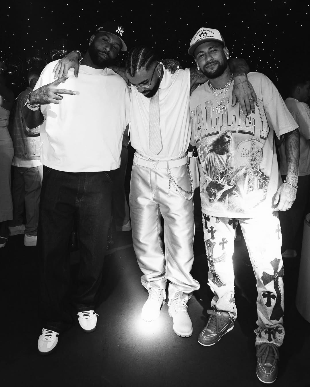 Cunhados: Gabigol mostra fotos de festão ao lado de Neymar e Rafaella Santos