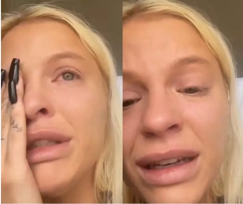 Luísa Sonza chora após haters a acusarem pela morte do filho de Whindersson