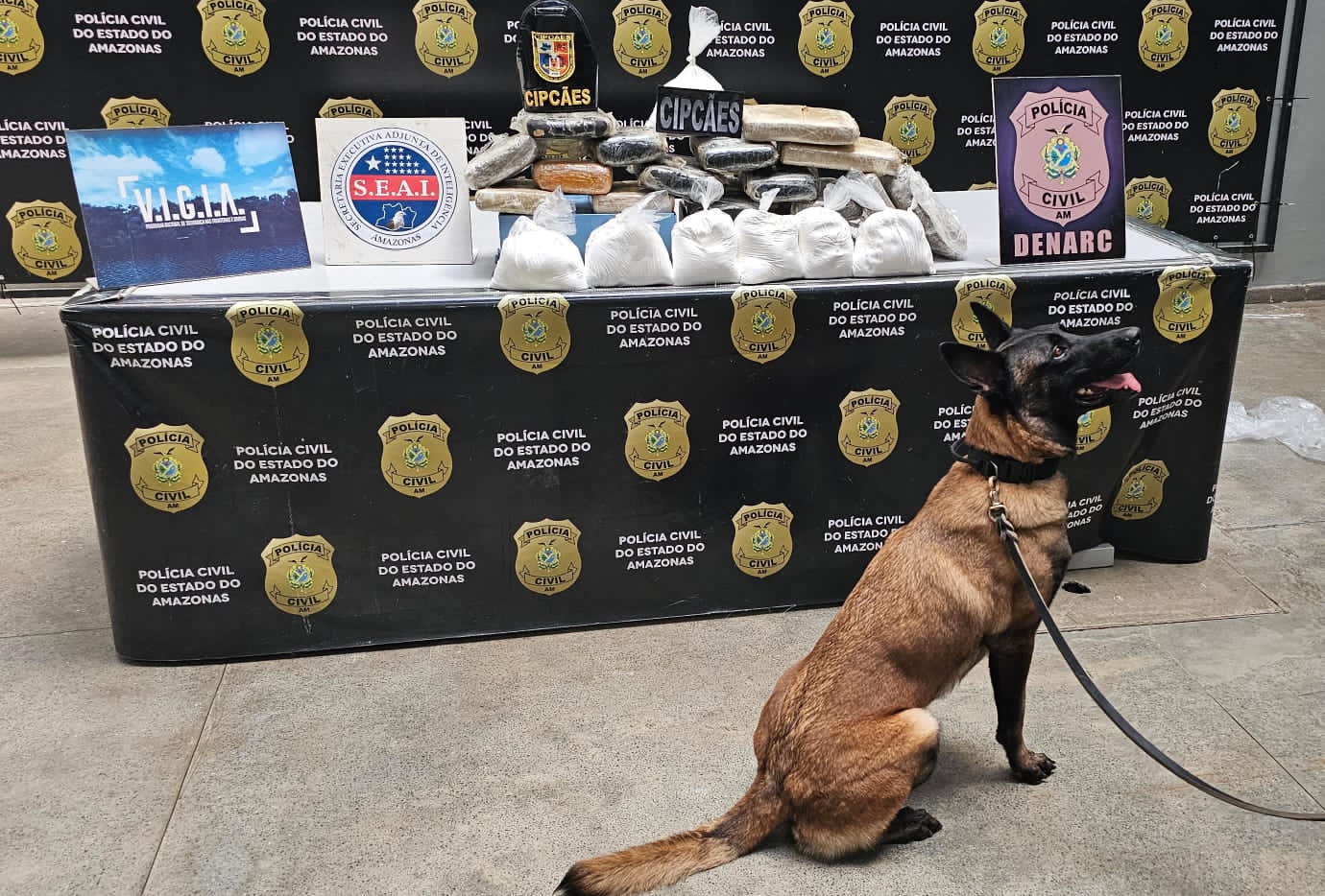 Mais de 20 kg de drogas são apreendidas em embarcação no Roadway, em Manaus