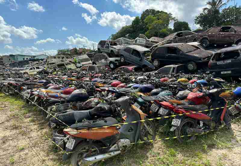 Primeiro leilão de sucatas ferrosas do Detran acontece na próxima semana no Amazonas