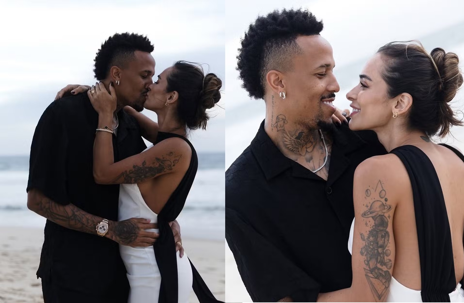 Tainá Castro se declara a Éder Militão com fotos românticas: 'você me traz paz'