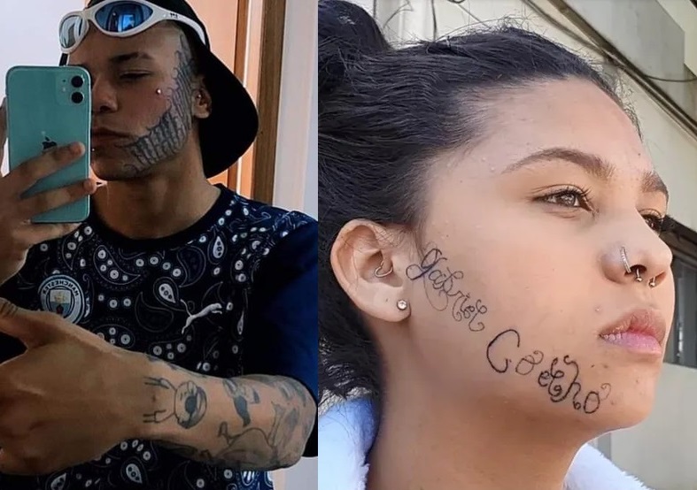 Homem que tatuou à força seu nome no rosto da ex-namorada deixa a cadeia