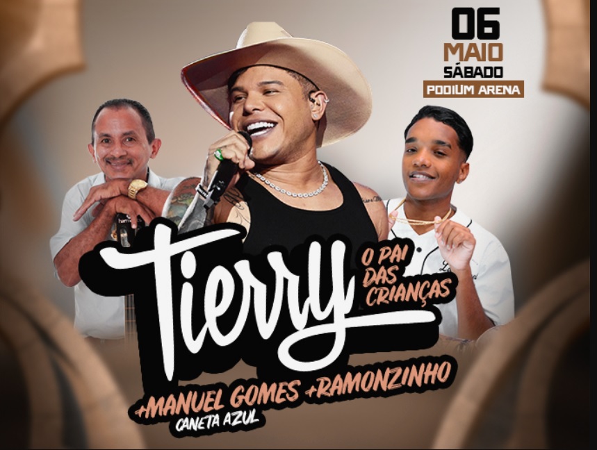 Tierry faz show na Arena da Amazônia neste sábado