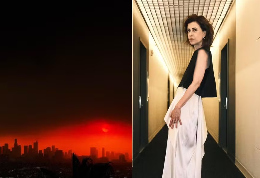 Fernanda Torres deixa Los Angeles em meio a incêndio assustador