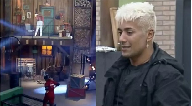 Tiago vence prova de fogo pela 2ª vez em 'A Fazenda'