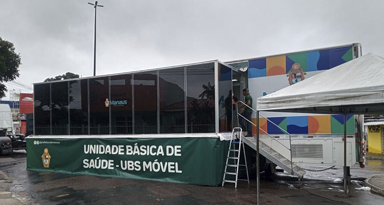 UBSs Móveis atendem casos de Covid-19 em novos locais de Manaus 