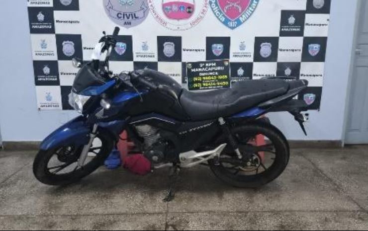 Hóspede é preso dentro de hotel com motocicleta roubada em Manacapuru 