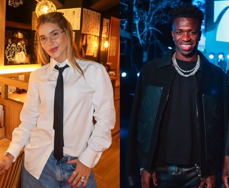 Virginia Fonseca visita estádio do Real Madri em meio a rumores de affair com Vini Jr